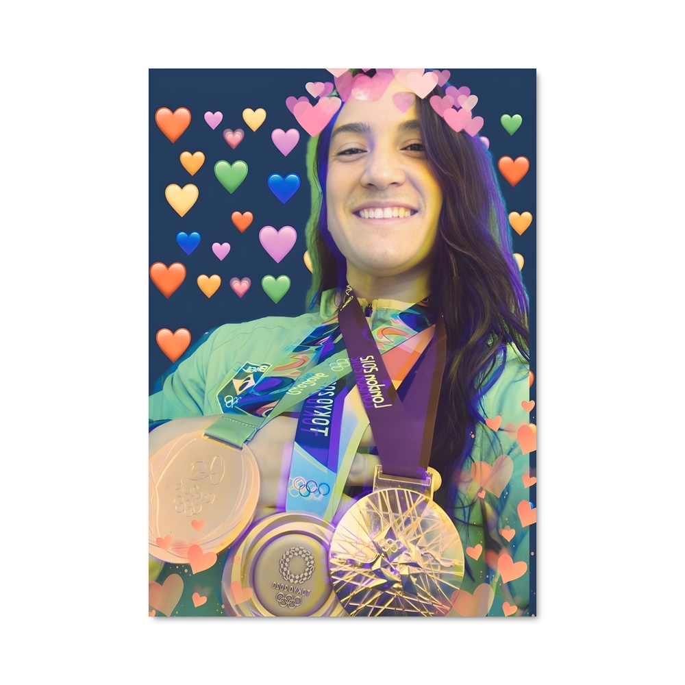 Poster Cœur de Champion – affiche Judo